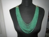 collana multifilo di smeraldo colombiano